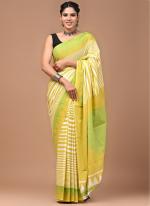 Cotton Multi Colour Casual Wear Printed Saree